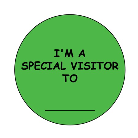 Visitor Pass - Special Visitor 1-15/16 Circle
